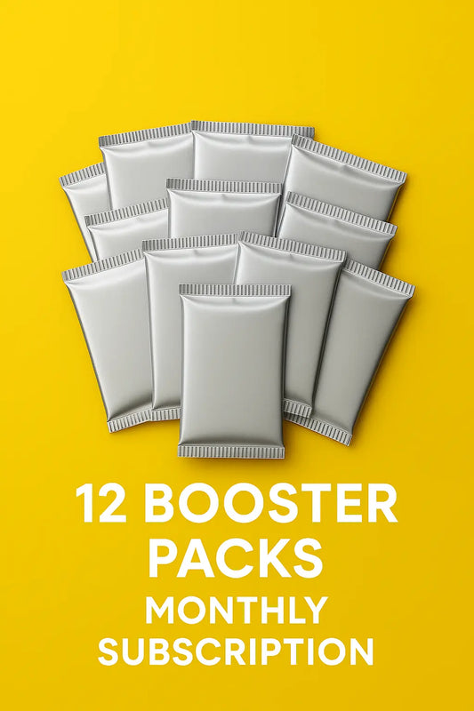 12 Booster Packs- Monthly - TCG - Gotta Collect Em' All